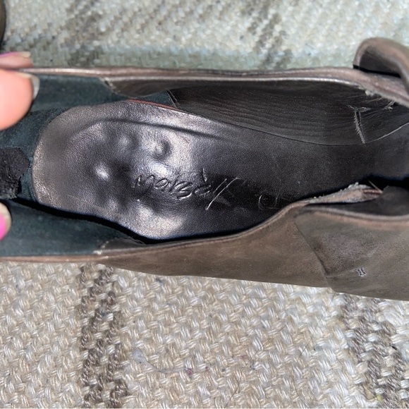 Marsell Brown Leather Ankle wooden Heels Booties Size 39 - Picture 6 of 7